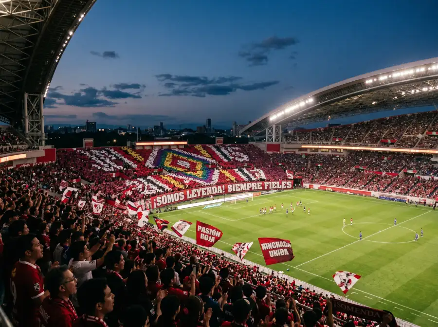 Ambiente en un estadio de la J League japonesa durante la temporada 2025